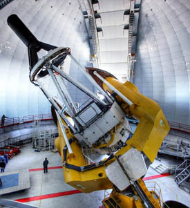 Inside CFHT's dome