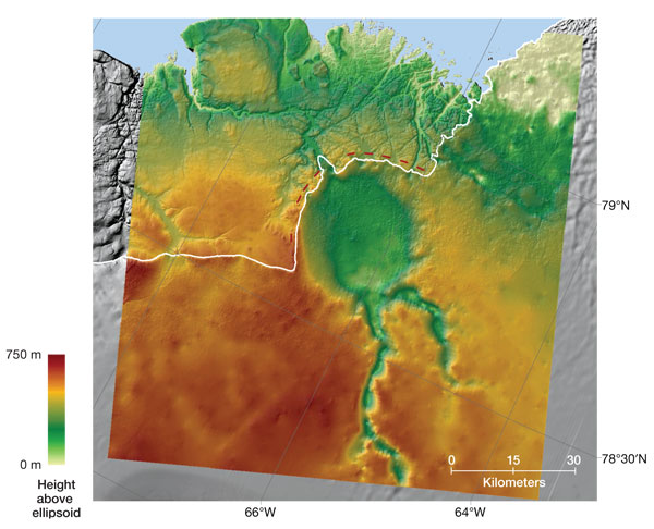 Greenland crater