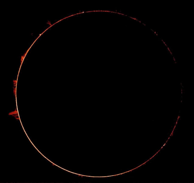 Chromosphere during April 2023 eclipse