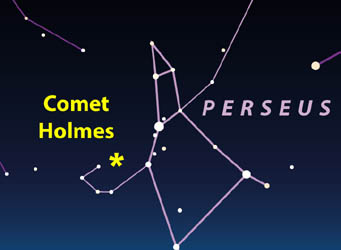 Comet Holmes finder chart