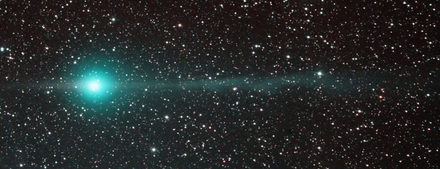 Anti-tail of comet Lulin