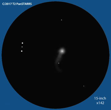 Sketch of C/2017 T2 comet