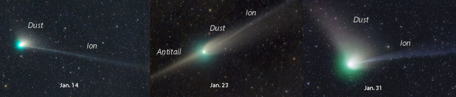 Evolution of Comet ZTF (C/2022 E3)