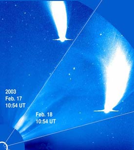 Comet NEAT near the Sun