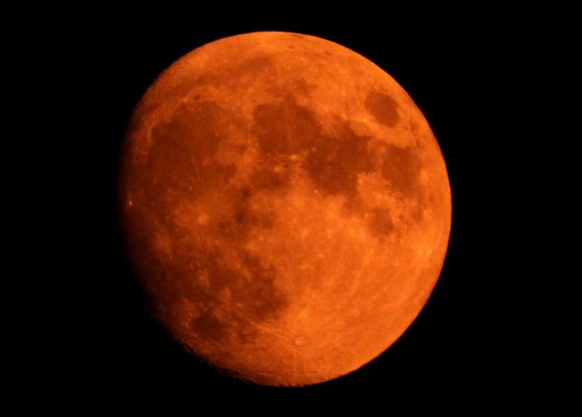 Orange Moon from smoke Sky & Telescope Sky & Telescope