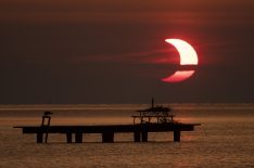 Solar Eclipse Over the Chesapeake Bay  