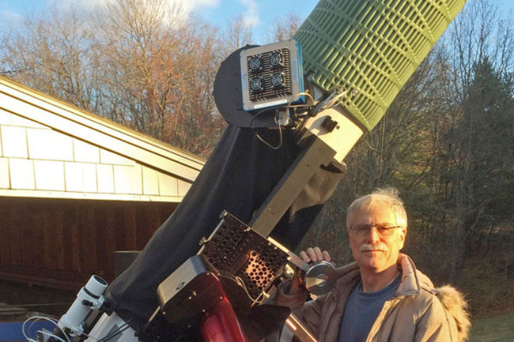Dennis di Cicco with Paracorr telescope