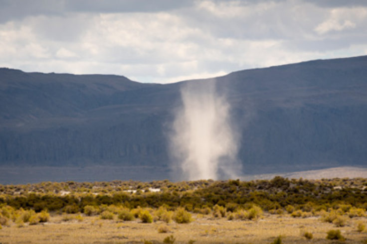 A Few Yellowstone Steam Devils 