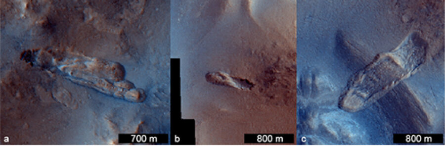 Martian landslides