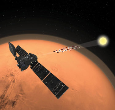 ExoMars Trace Gas Orbiter looks for methane (art)