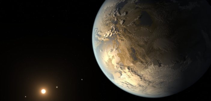 Artist's concept of a habitable zone planet 