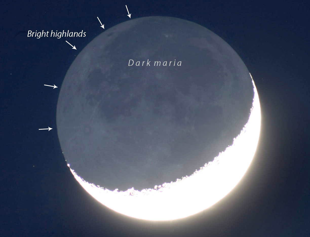 Astrophotos: Sun Halo, Crescent Moon and Earthshine - Universe Today