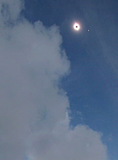 Total eclipse with Venus nearby