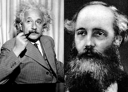 Albert Einstein & James Clerk Maxwell