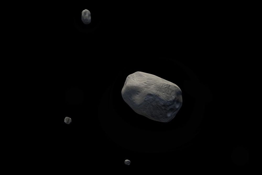 Asteroids in space