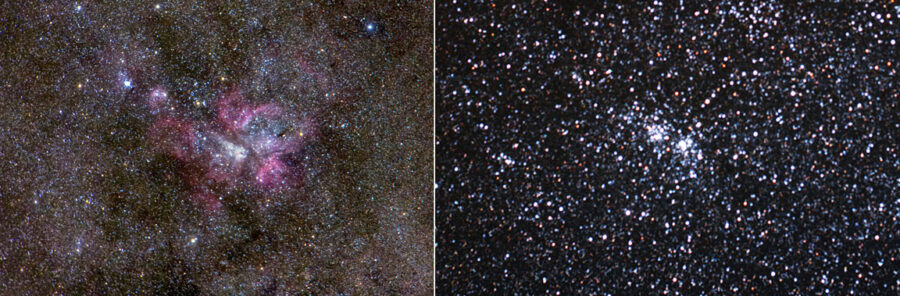 Carina Nebula and Double Cluster