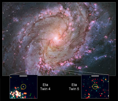 Eta Carinae twins in M83