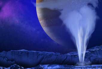 water plume on Europa