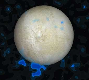 hydrogen and oxygen emission from Europa