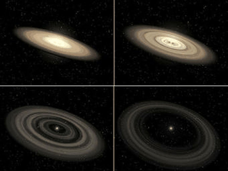 Evolution from protoplanetary disk to debris disk