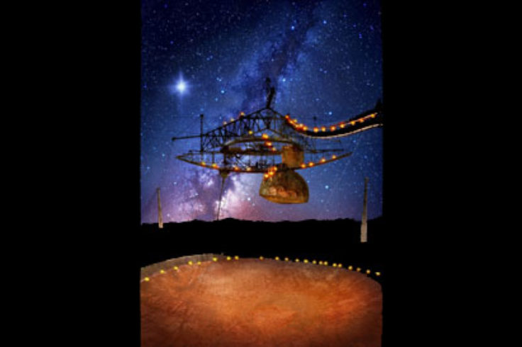 Arecibo Observatory and mystyery flash
