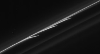 Minijets in Saturn's F ring