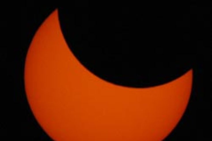 Solar eclipse from New Zealand