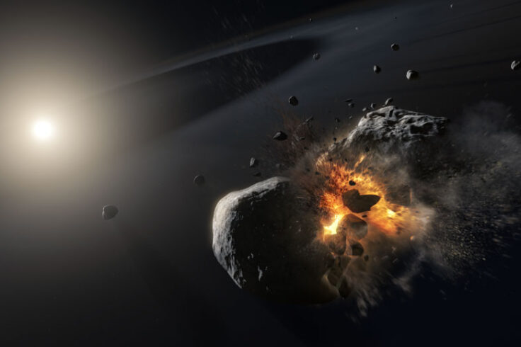 Asteroid collision