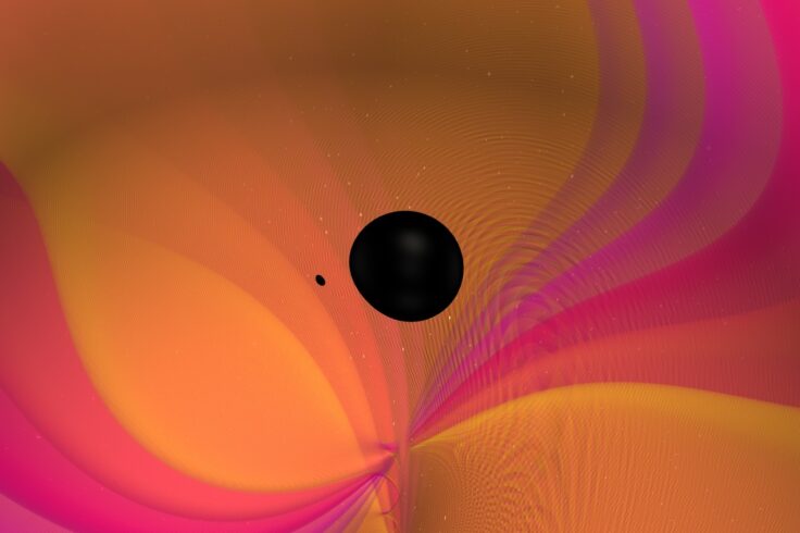 visualization of GW190814 gravitational-wave event