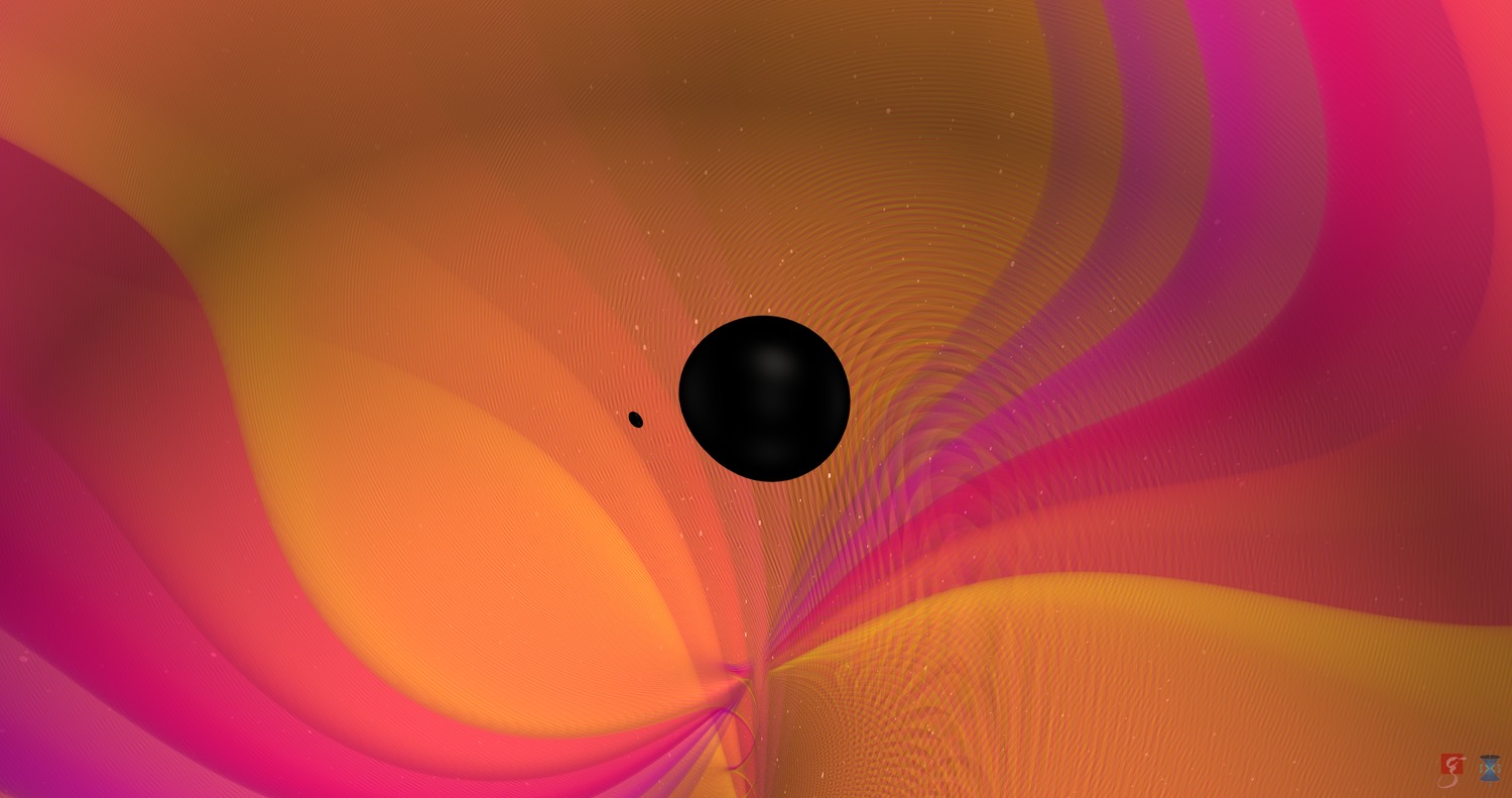 visualization of GW190814 gravitational-wave event