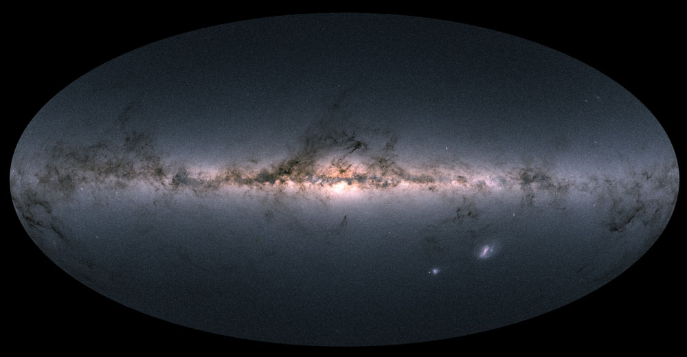 Gaia's map of 1.7 billion stars in the Milky Way and beyond