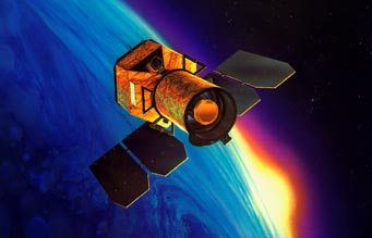 GALEX spacecraft in orbit