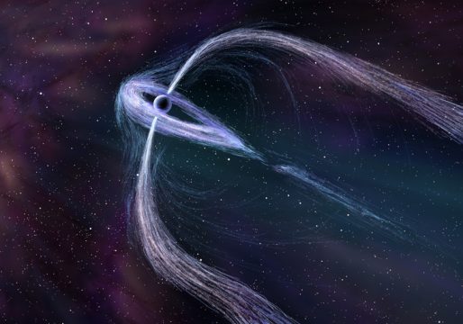 Artist's illustration of pulsar Geminga