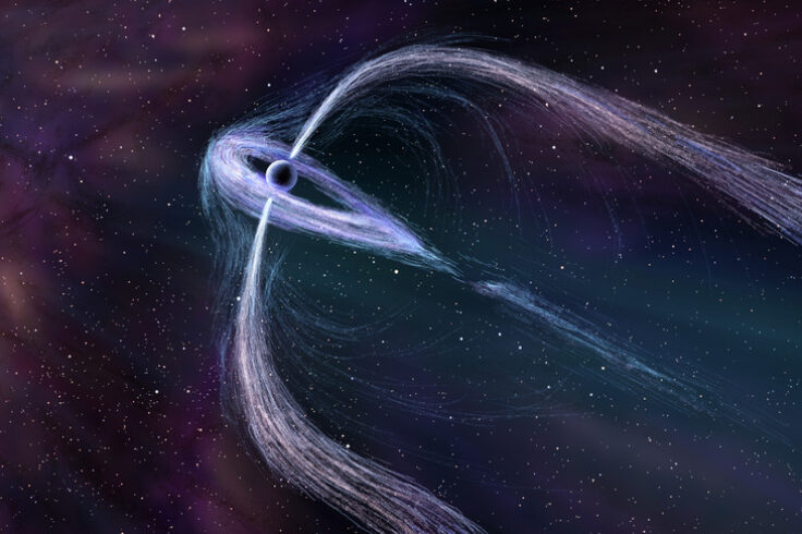Artist's illustration of pulsar Geminga