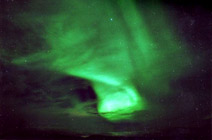 Aurora over Efri Bru, Iceland