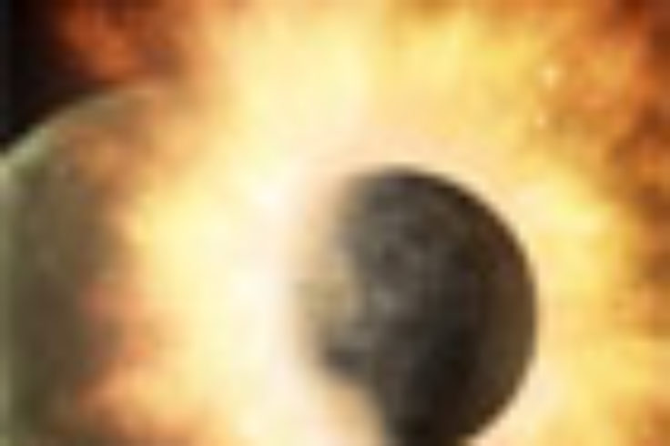 Exoplanets collide around HD 172555