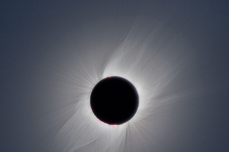 Total solar eclipse above Patagonia
