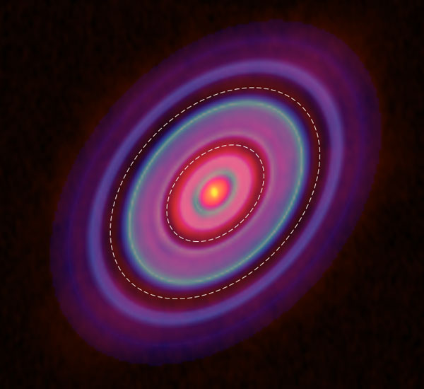 Gas disk around HL Tau