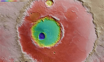 Nested craters on Mars