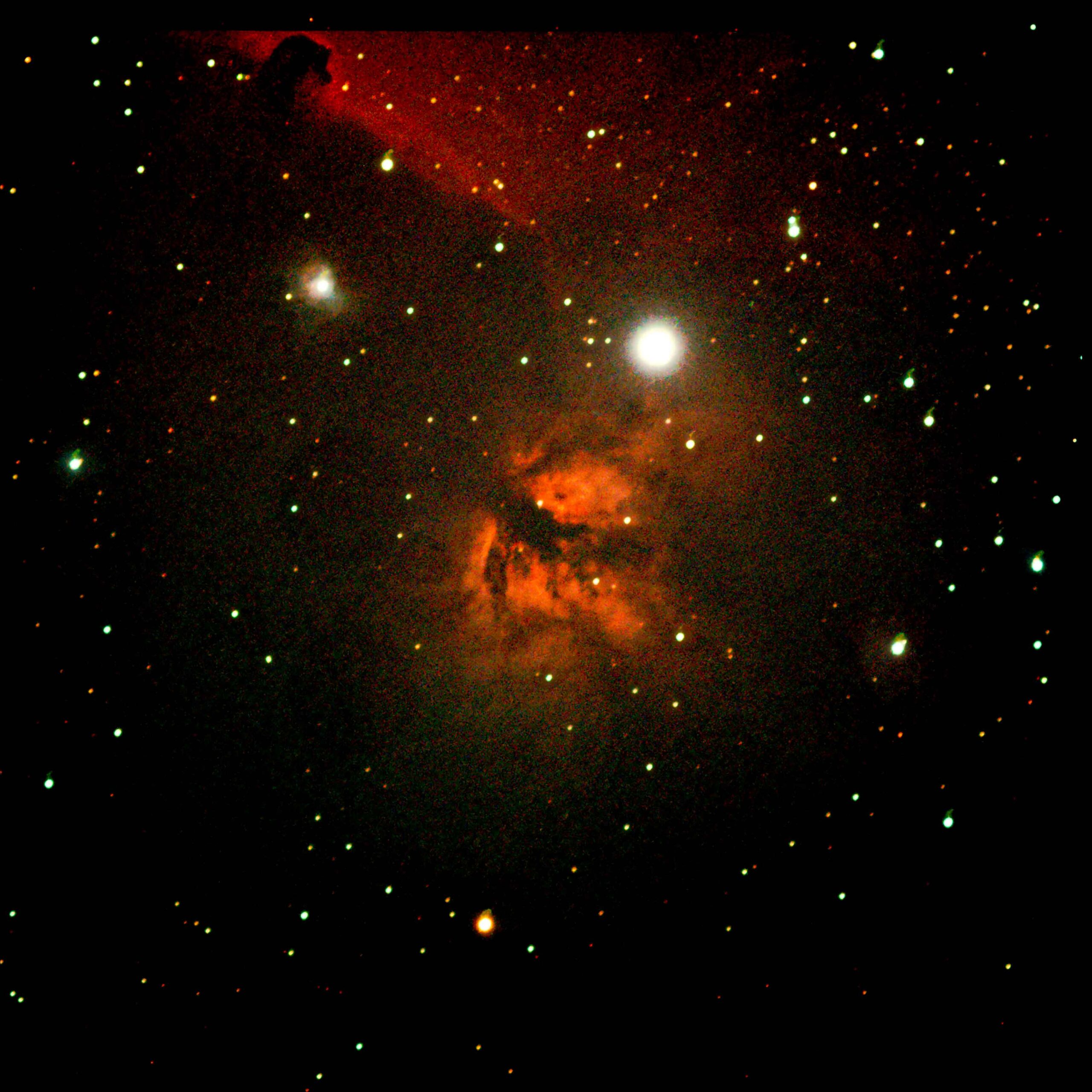 Flame and Horsehead Nebula in Orion Sky & Telescope Sky & Telescope