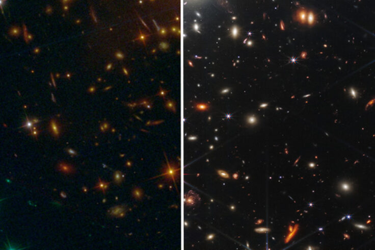 Hubble vs Webb comparison