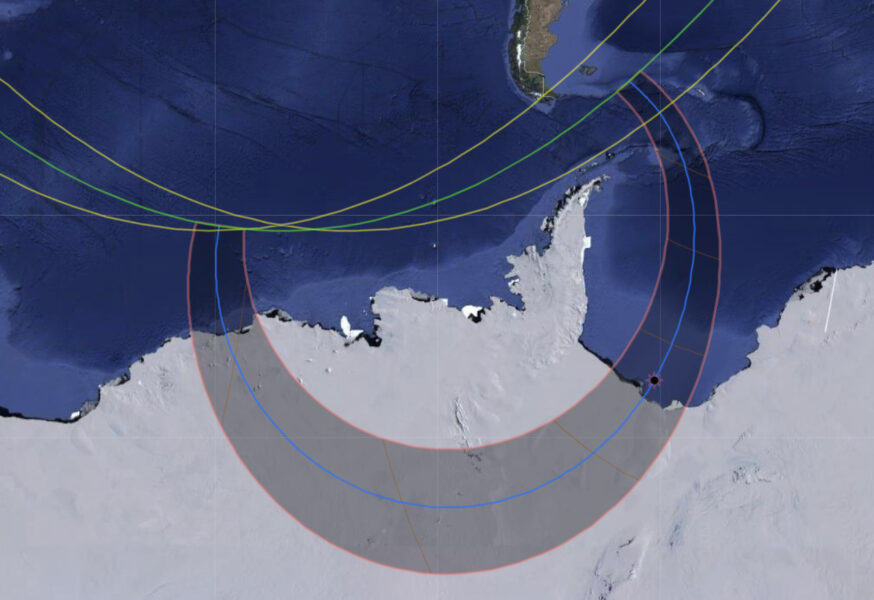 the path of the eclipse