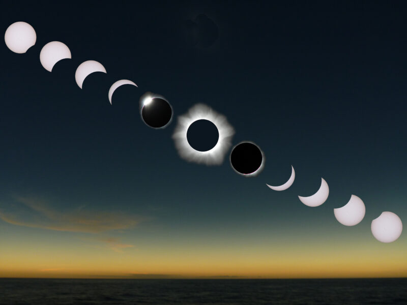 a diagram of the stages of a solar eclipse