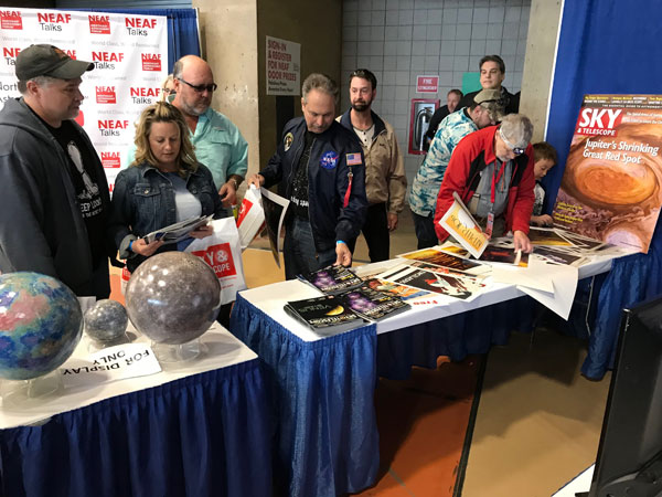 Readers visit Sky & Telescope's booth at NEAF