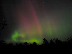 Aurora image acquired with a digital camera