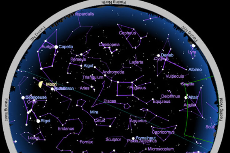 night sky map tonight Interactive Sky Chart Map Your Night Sky Sky Telescope night sky map tonight