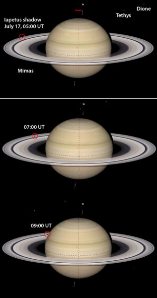 Iapetus shadow transit