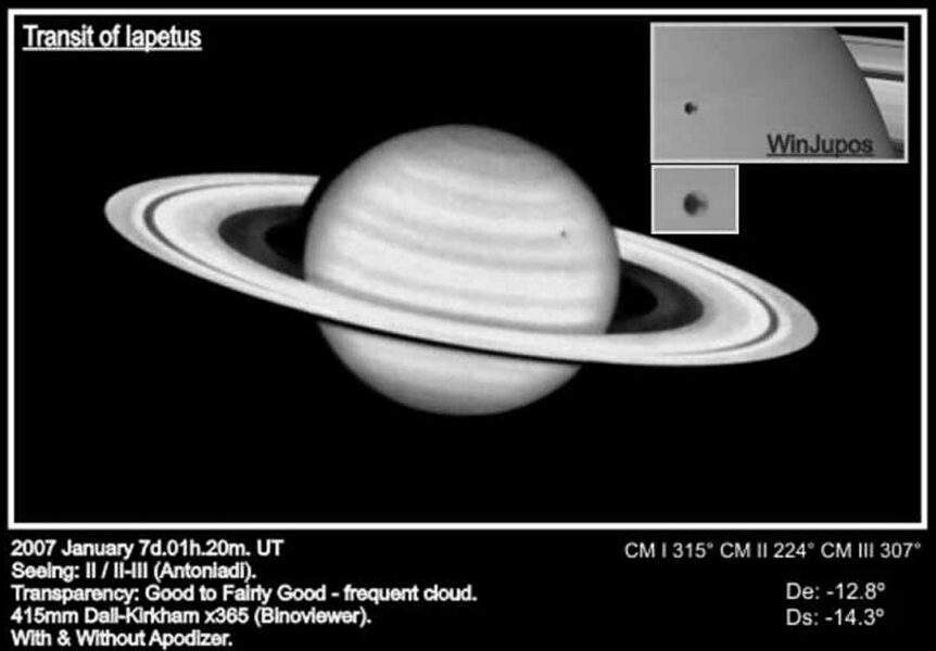 Iapetus transit sketch