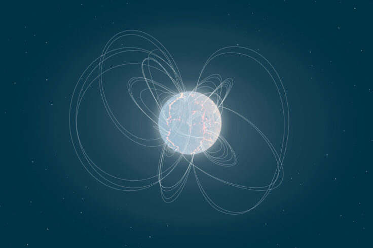 Artist's illustration of a magnetar