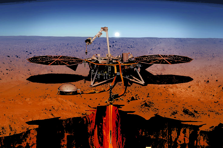 Insight lander on Mars